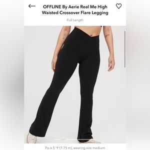 OFFLINE Aerie High Waisted Crossover Flare Leggings